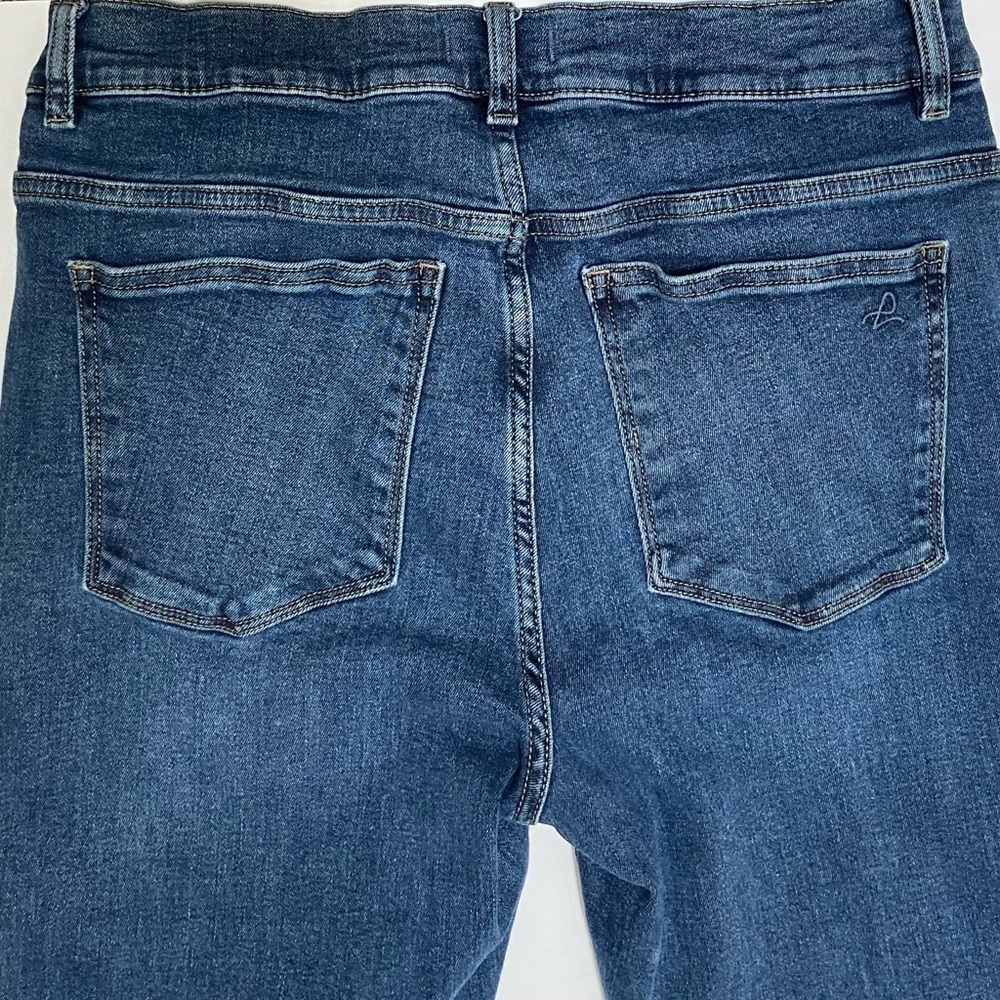 DL1961 Bridget Boot High Rise Instasculpt Crop Seacliff Frayed 31 - Picture 6 of 8